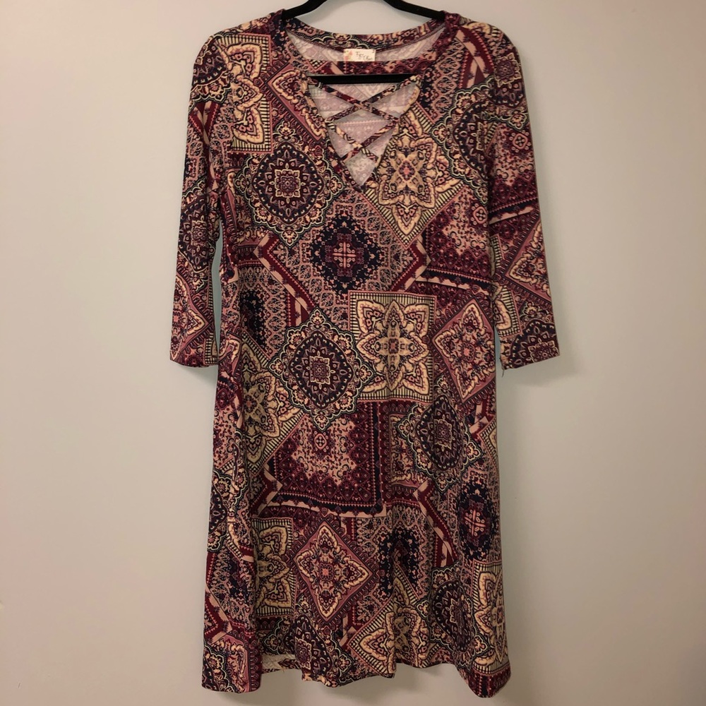 Long sleeve T-Shirt dress